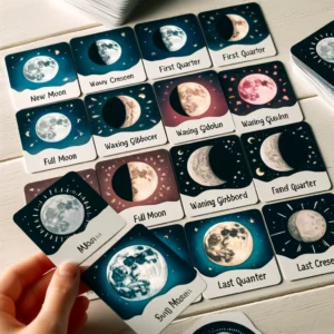 Steps to Play the Moon Phase Matching Game